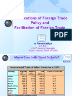 Implications of Foreign Trade Policy and Facilitation of Foreign Trade