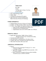 Peter Vu's Resume for Embedded Software Engineer Position