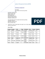 Employee Management System (EMS) : I. Complete The Following Assignment