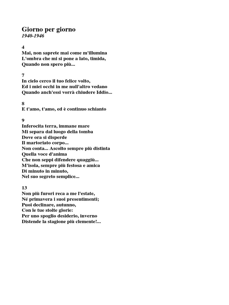 Commento Poesia Veglia Di Giuseppe Ungaretti