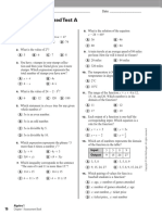 Holt Algebra 1 - Chapter 01 - Standardized Test