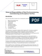 Roles and Responsibilities of Plant Commissioning Rev 3