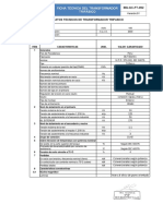 Datos Tecnicos de Transformadores