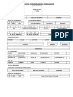 Ficha de Datos Personales Del Trabajador