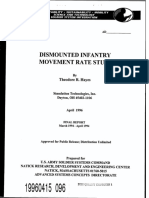 Dismounted Infantry Movement Rate Study