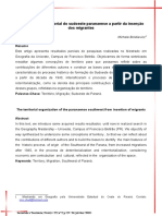 A Organização Territorial Do Sudoeste Paranaense A Partir Da Inserção Dos Migrantes