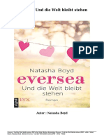 Bücher Kostenlose Eversea - Und Die Welt Bleibt Stehen (PDF - EPub - Mobi) Durch Natasha Boyd