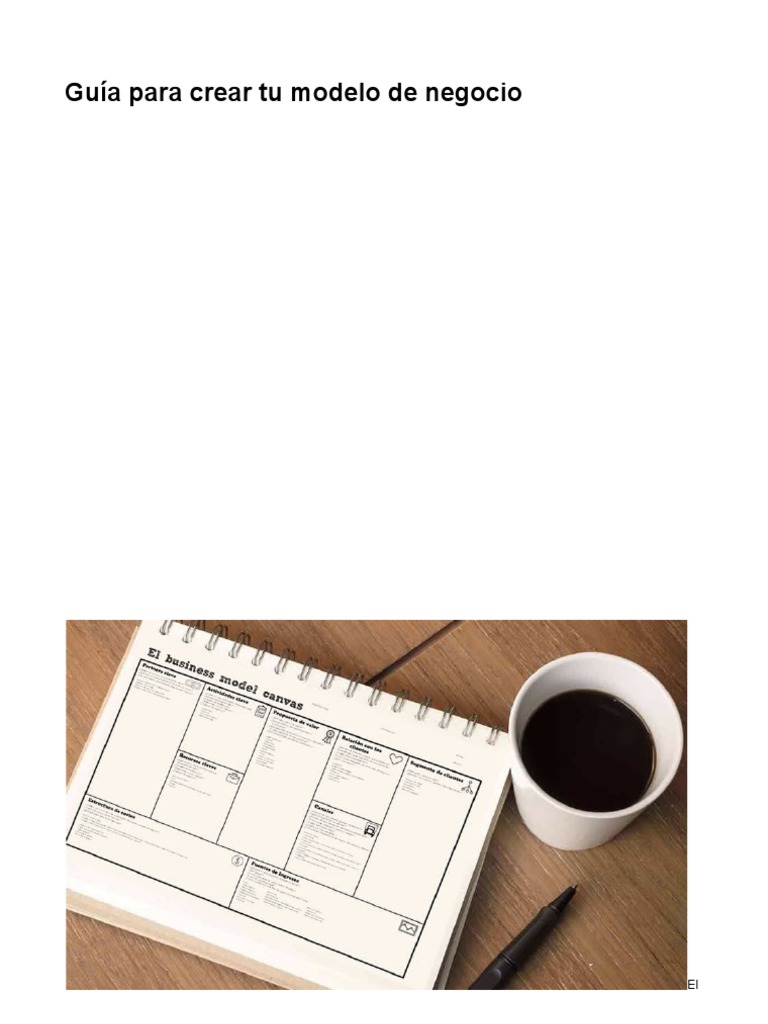 Guía para Crear Tu Modelo de Negocio | PDF | Modelo de negocio | Diseño