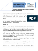 RELEASE - As famílias pesqueiras da Comunidade Canabrava retornam ao território, junto com a Promotora da Justiça, em Buritizeiro/MG