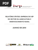 Agricultura Relatório Síntese 2014 V1