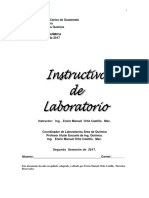 Instructivo de Lab de Bioquimica 2017 Version 1 Segundo Semestre de 2017