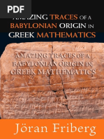 (TO CHECK) Amazing Traces of A Babylonian Origin in Greek Mathematics - J Friberg (World, 2007) WW PDF