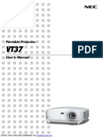 NEC VT37 Projector