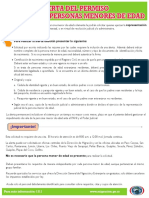 Alerta Del Permiso de Salida de Personas Menores de Edad