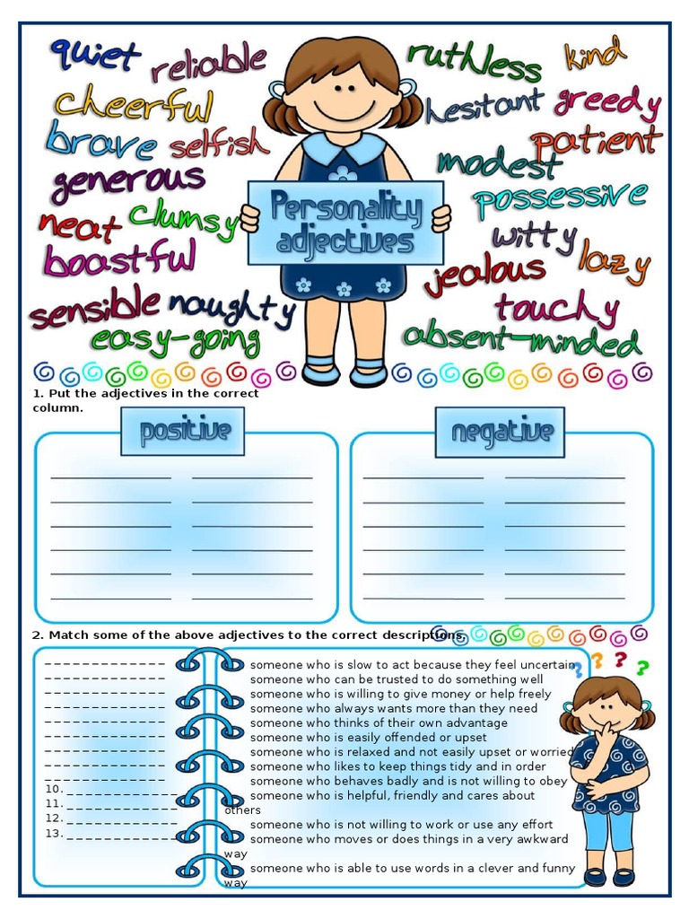 Personality Adjectives | PDF