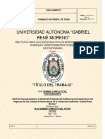 Formato de Perfil de Tesis 2017 PDF