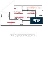 Floor Plan For Speaker Positioning: Altar