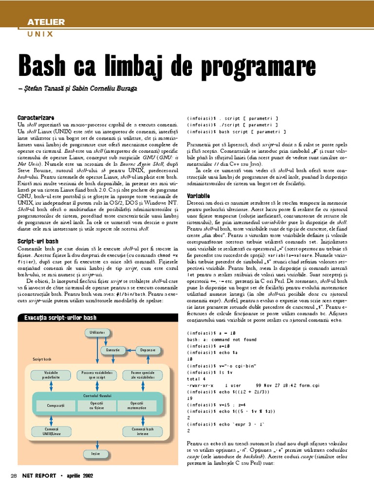 Bash Ca Limbaj de Programare PDF | PDF