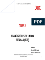 Tema 3. Transistores de Union Bipolar BJT PDF