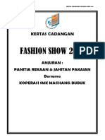 Kertas Cadangan Fashion Show 2017