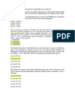 01 Exercícios de Velocidade Da Luz