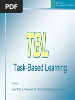 Task-Based Learning: Source: Jane Willis, Longman ELT