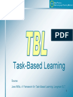 Task-Based Learning: Source: Jane Willis, Longman ELT