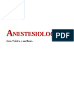 ANESTESIOLOGIA (En Desarrollo) para 3er Grado en Odontologia