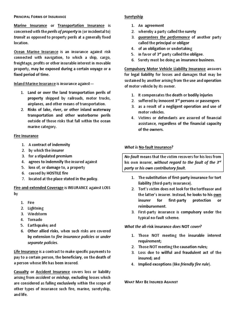 Motor Vehicle Liability Insurance Overview | PDF | Insurance | Indemnity