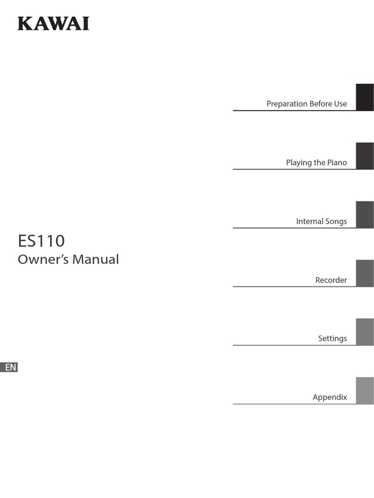 Es110 en R102 | PDF | Piano | Ac Power Plugs And Sockets