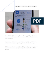 Indonesia Untuk Mengangkat Pembatasan Aplikasi Telegram