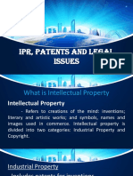 IPR, Patents and Legal Issues