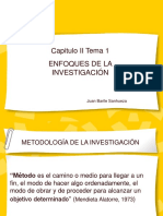 Capitulo II. Enfoques de La Investigacion