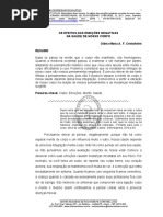 CRISTOFOLINI, Gloria Maria. O Efeito Das Emoções Negativas