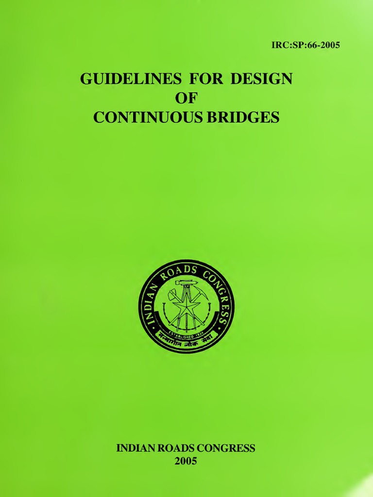 Irc Gov.in sp.066.2005 Bridge Design PDF PDF