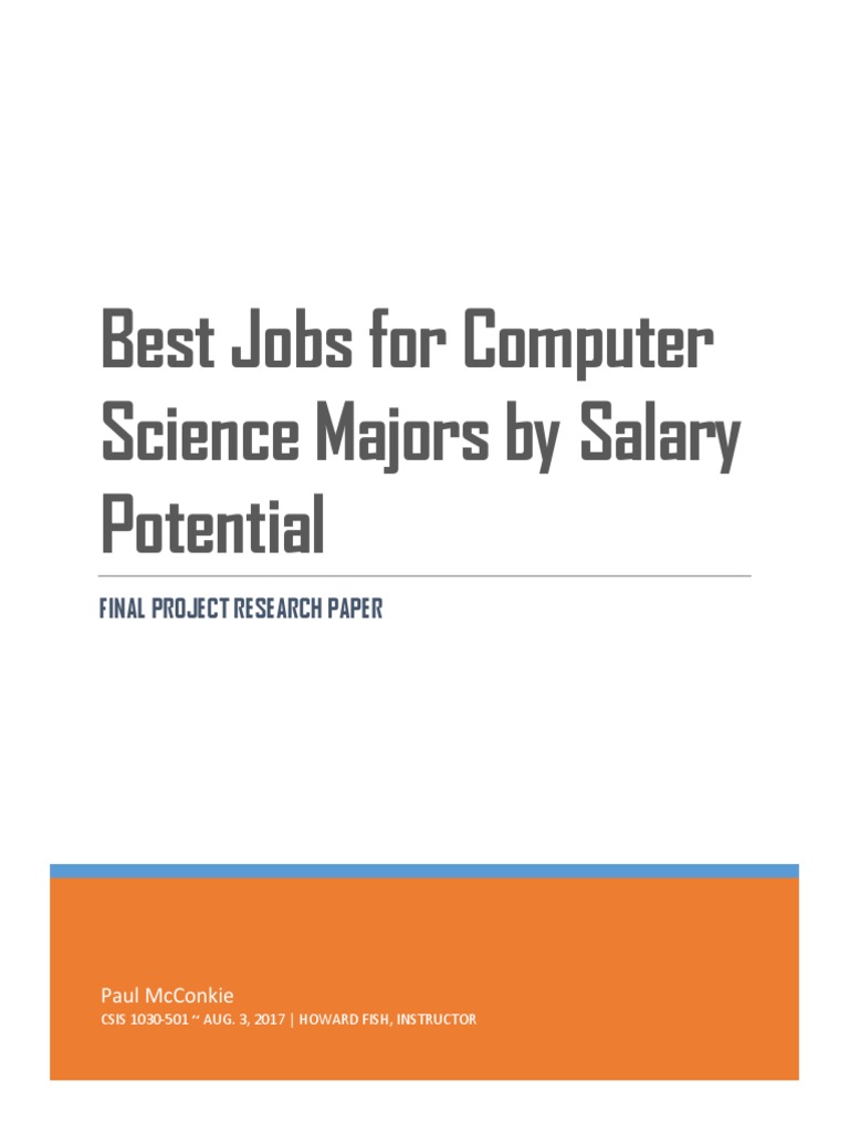 Csis 1030 Research Paper PDF Science Computer Science