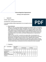 Formato Informe de Diagnóstico Organizacional