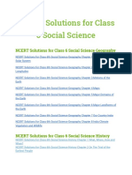NCERT Solutions For Class 6 Social Science