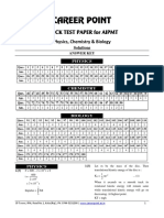 Sol. Mock Test-PCB by Career Point