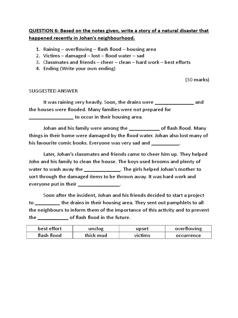 Flood experience story picture