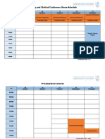 Conference and Leadership Lounge CALENDAR TEMPLATE