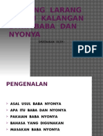 Dokumen - Tips Presentation Sejarah Pantang Larang Dalam Kalangan Etnik Baba Dan Nyonya