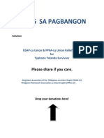 Tulong Sa Pagbangon: Please Share If You Care