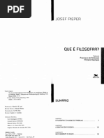 PIEPER Josef - Que e Filosofar