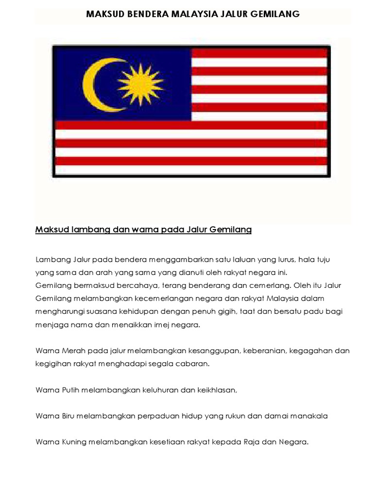 Maksud Bendera Malaysia Pdf