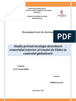 Kissiedou Serge Gomis - Studiu privind strategia dezvoltarii  comertului exterior al Coastei de Fildes in  contextul globalizarii