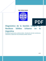 Banco Mundial Diagnóstico de La Gestión Integral de RSU en Argentina BM - Jul 2015