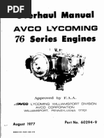 Lycoming O320-H2AD 76 Overhaul Manual