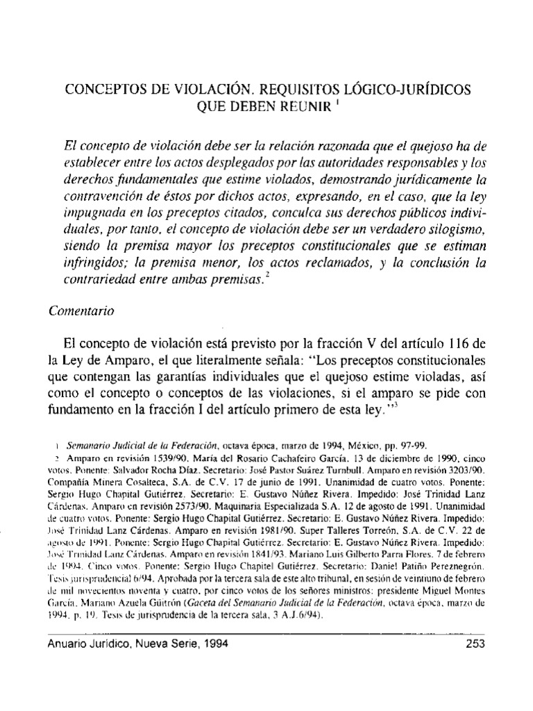 Conceptos de Violación | PDF