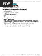 Panqueca de Milho Verde